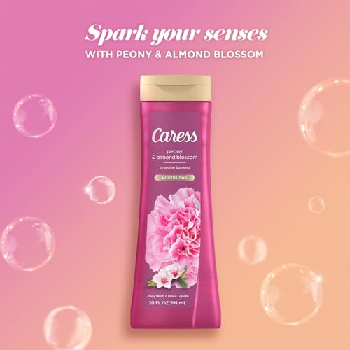 Caress Peony & Almond Blossom Moisturizing Body Wash - 20 Fl Oz Pack of 2