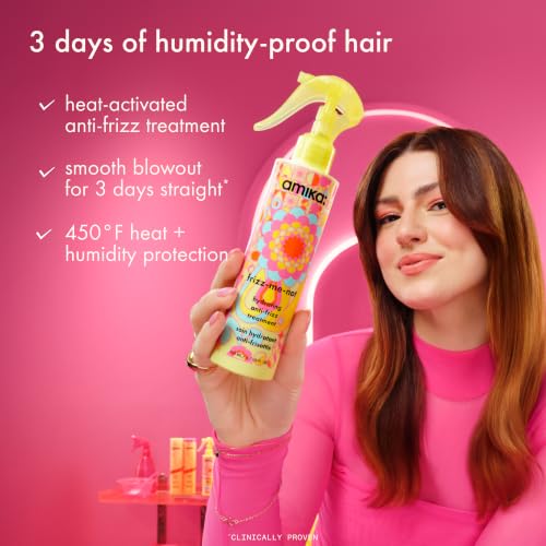 Amika Frizz-Me-Not Hydrating Anti-Frizz Spray 6.7oz for Medium to Thick Hair