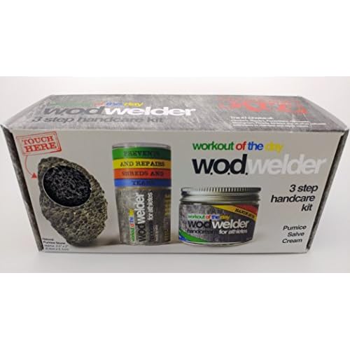 w.o.d.welder 3 Step Handcare Kit - Callus Pumice, Moisturizing Cream and Salve