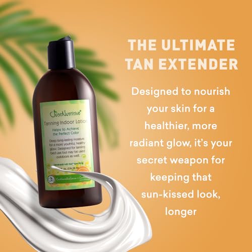 Indoor Tanning Lotion with Aloe & Vitamin E - Moisturizer for Extended Tan - 8 Fl Oz