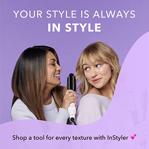 Ceramic Hair Straightener Flat Iron for All Hair Types - White