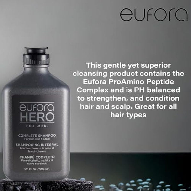 Eufora Hero for Men Complete Shampoo 10.1 Oz