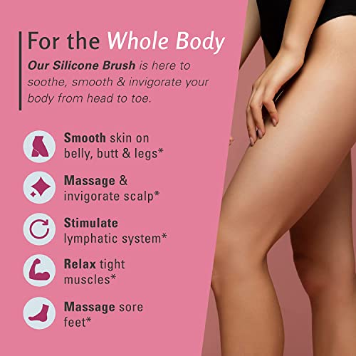 M3 Naturals Arabica Coffee Body Scrub with Collagen & Stem Cell and Silicone Brush Bundle