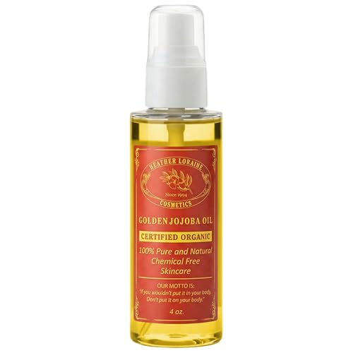 Organic Golden Jojoba Oil - Fragrance-Free 4 Fl Oz - Sensitive Skin Friendly