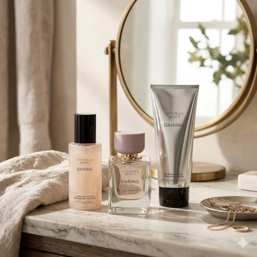 Victoria's Secret Daring 3-Piece Fragrance Gift Set with Perfume, Mist & Lotion
