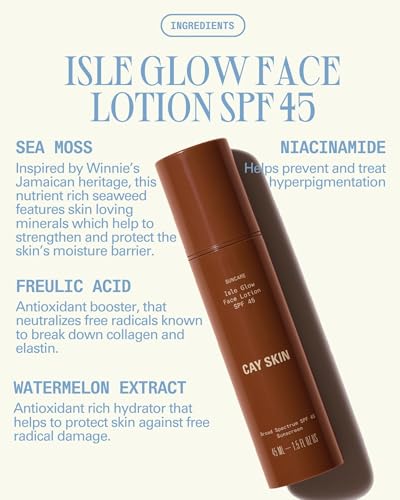 Cay Skin Isle Glow Face Moisturizer SPF 45 – Illuminating