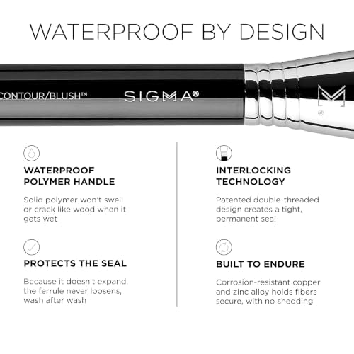 Air Contour & Blush Makeup Brush - Soft Angled Bronzer Brush for Face