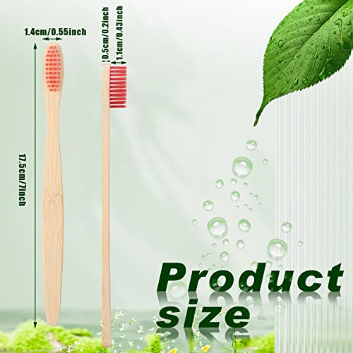 120 Pcs Soft Bristle Bamboo Toothbrushes Bulk - Multicolor, Individually Wrapped, Travel-Friendly - Variation of THIS listing 120
