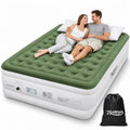 Zearna 18-Inch King Size Air Mattress with Built-In Pump & Flocked Top
