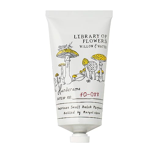Library of Flowers Willow & Water Hydrating Hand Cream - Moisturizing Lotion for Soft Skin, Travel Size