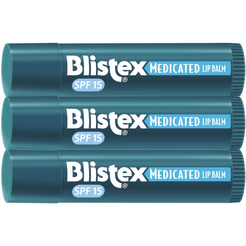Blistex Medicated Lip Balm, 0.15 Ounce, 3 Count & Gold Bond Healing Hand Cream, 3 oz., With Aloe, Moisture That Lasts Through Handwashing