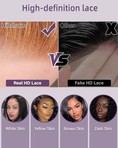 14 Inch Highlight Ombre Bob Wig Human Hair 13x6 HD Lace Front Body Wave Glueless