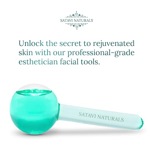 Satavi Naturals Ice Globes for Face - Cold Therapy, Skin Tightening & Puffiness Reduction