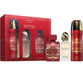 Unisex Oud Perfume Set with Hair Mist & Deodorant - Fresh Fruity Vanilla Rose - 3 Piece