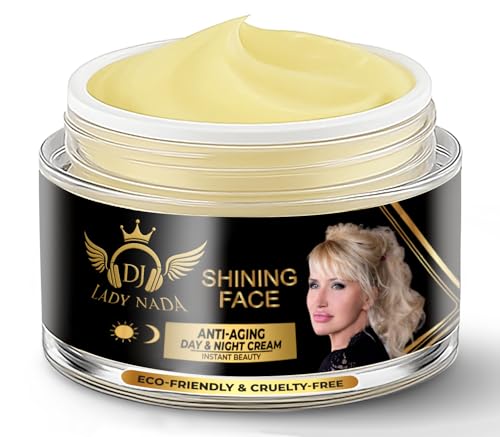 Anti-Aging Face Cream with Hyaluronic Acid & Vitamin E - Smooths Fine Lines, Glows Up to 8 Hours, 1.7 oz
