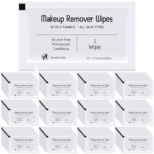 150 Pcs Waterproof Makeup Remover Wipes - Gentle Facial Cleansing Towelettes
