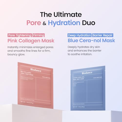 Hydrogel Face Mask Duo - Collagen & Ceramide Deep Hydrating & Firming Set