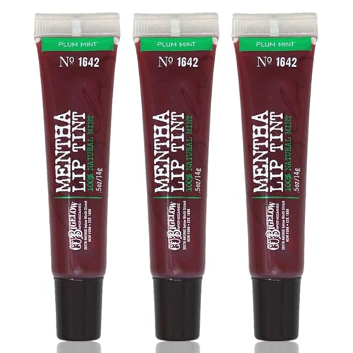 Plum Mentha Lip Tint Trio - Hydrating Purple Tinted Lip Gloss Set