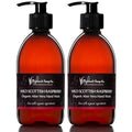 Organic Aloe Vera Hand Wash with Raspberry Seed Oil - Wild Scottish Raspberry, 10oz Bottle, Pack of 2 - Natural & Gentle