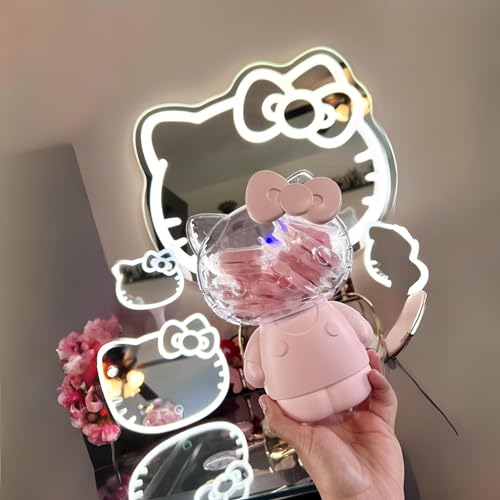 Impressions Vanity Hello Kitty 12 PCs Makeup Sponge Set with Container, Latex Free Blender Facial Sponges Applicator for Beauty Application, Powder, Cream, Concealer, Dry, and Wet Foundation Blending