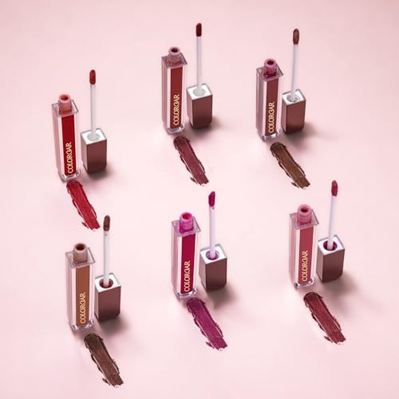 Colorbar Powerkiss Vegan Matte Lipcolor - Hydrating Matte Lipstick - Talc-Free and Highly Pigmented Liquid Lipstick - 003 Hot Fire - 0.16 oz