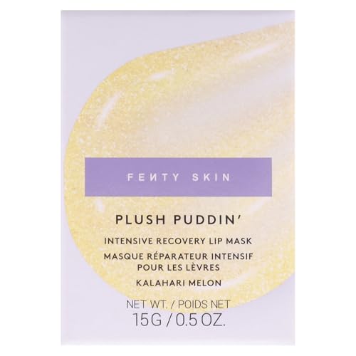 Plush Puddin Lip Mask - Nourishing Overnight Hydrating Treatment with Kalahari Melon, 0.5 oz