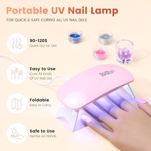 Practice Hand for Acrylic Nails Kit: Fake Silicone Hands Nail Mannequin Hand for Nail Extensions Caving - Flexible Manicure Hand Set for Beginner Salon Home