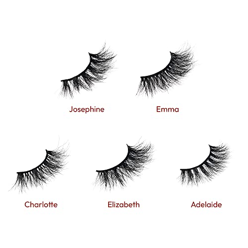 i?ENVY False Lashes, Imperial Mink High-End Eyelashes, Handcrafted Dramatic Natural Lashes, Wispy Fluffy Volume Extension Eyelashes (ADELAIDE)