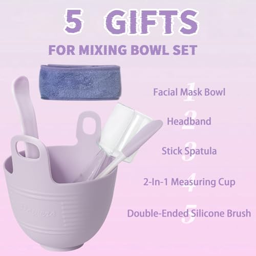 Jelly Mask Set,Hyalorunic Acid Jelly Masks For Facials Professional,Rose Hydro Jelly Face Mask,with Facial Mask Mixing Bowl Set,Headband,Birthday Gifts for Women,Gift Set for Valentine's, Mother's Day