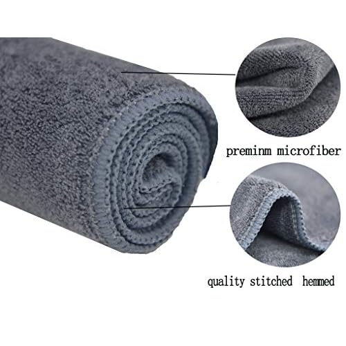 Microfiber Face Cloth Makeup Remover Cloth Face cleaning Cloths Soft Facial Washcloths 12 x 12inch 12 Pack