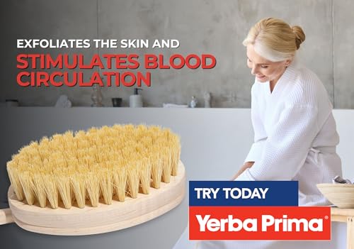 Yerba Prima Tampico Skin Brush Pack of 2 Natural Vegetable Fiber Exfoliating Brush