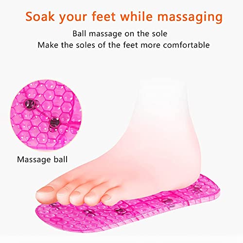 Portable Foot Spa Shoes for Relaxation and Blood Circulation - Large Red