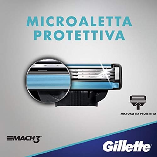 Gillette Mach 3 Razor Blade Refills - Pack of 8, 15 Shaves Each, Compatible with Mach 3 Razors