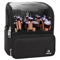Large Makeup Brush Bag with Adjustable Dividers - Black, X-Large, Travel Friendly