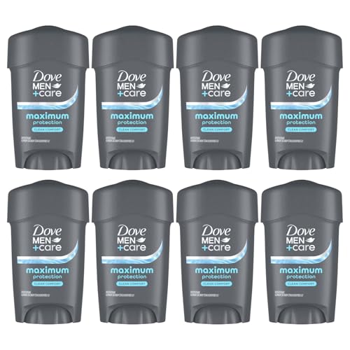 Dove Men + Care Clinical Protection Antiperspirant Deodorant Stick 1.7 oz Pack of 8 - Clean Comfort