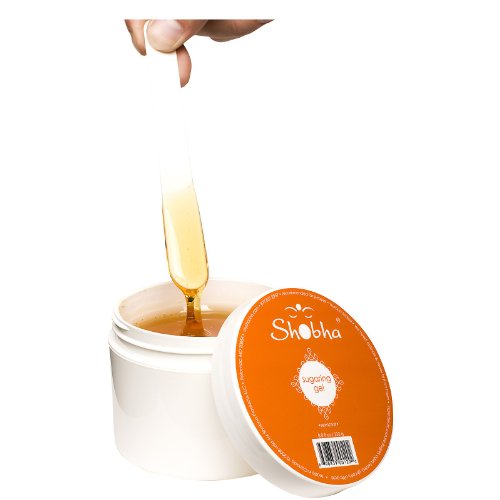 Shobha Sugaring Hair Removal Gel - Natural, Gentle Waxing Alternative for Face & Body - 8oz