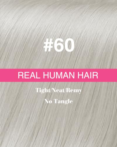 Blonde 20-Inch 50g Butterfly Weft Hair Extensions - Remy Human Hair, Variation 1.62 BFHW #60