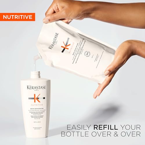 Kérastase Nutritive Bain Satin Riche Shampoo Refill for Dry Hair - 16.9 Fl Oz