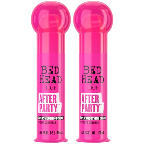 TIGI Bed Head After Party Smoothing Cream 2-Pack ? Ultimate Frizz Control Hair Care Products for Smooth, Shiny Hair, Summer Fruit Medley Scent, 3.38 Oz Ea