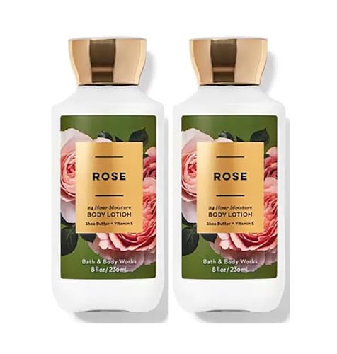 Rose Body Lotion Gift Set - 2 Pack, 8 Oz Each, Moisturizing & Non-Greasy