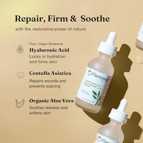 Organic Hyaluronic Acid Serum with Vitamin C & Centella - Herbal Infusion Variation