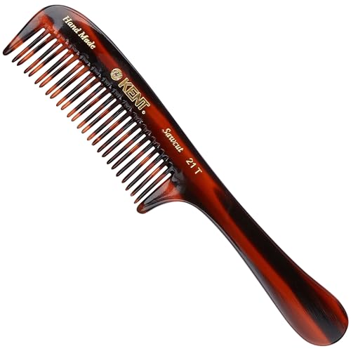 Kent 21T Large Detangling Wide Tooth Comb 3 Pack Tortoiseshell - Handmade