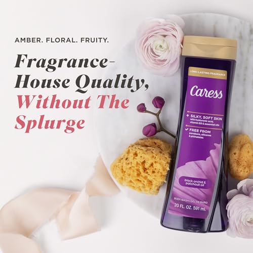 Caress Black Orchid & Patchouli Body Wash 20 fl oz - Pack of 4