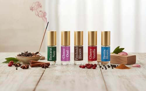 Perfume Discovery Set with 7 Travel Size Fragrance Oils - Layering & Long-Lasting Scents for Women & Men