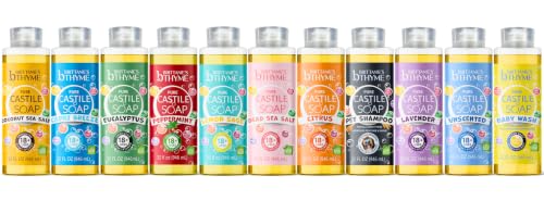 Multi-Use Liquid Castile Soap Eucalyptus 32oz 2-Pack for Body, Home & Laundry