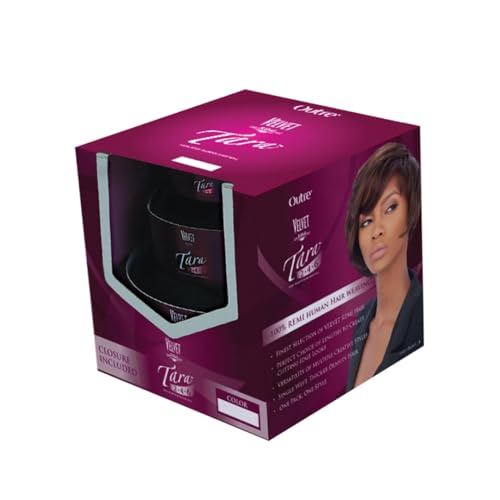 Outre Velvet Remi Human Hair Weaving - Tara 2-4-6 Jet Black 1