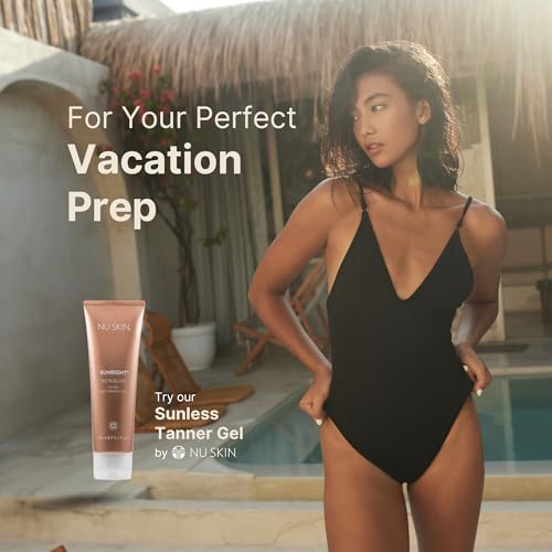 Nu Skin Sunright Insta Glow Self Tanner Gel 4.2 Oz Pack of 2 - Natural Sun-Kissed Finish