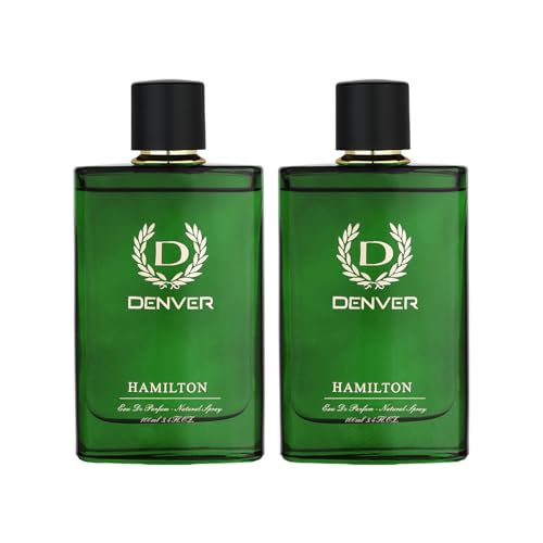 Denver Hamilton Men's Eau de Parfum - Long-Lasting Lavender & Spicy Fragrance 3.38oz x2