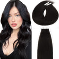 Lacer Seamless Remy Tape-in Hair Extensions #1B Natural Black 16 Inch 50g