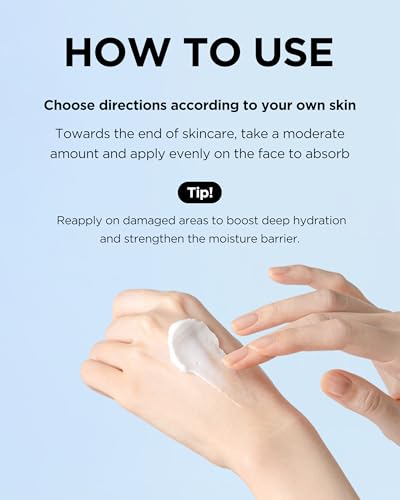 Multi Ceramide Moisturizer Cream - Hydrating Vegan Korean Skin Care for Sensitive Skin - 50ml / 1.7 Fl oz